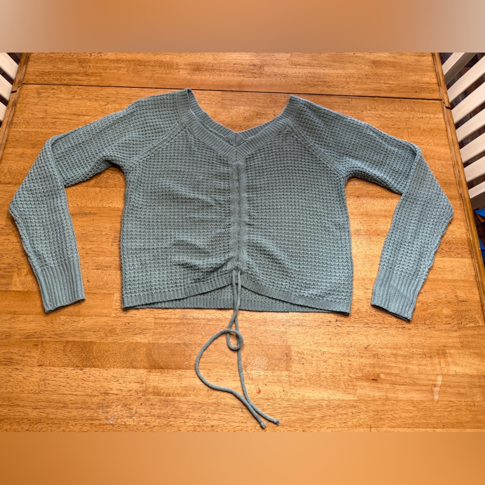 Women's Textured Cardigan in Teal